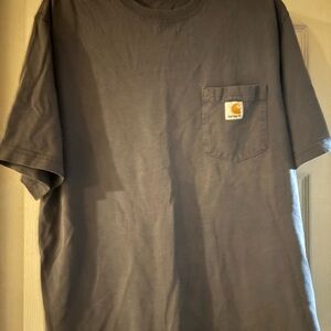 Carhartt Short Sleeve Pocket Tee - Gray with Logo Patch